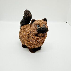 Vintage Sandicast Himalayan Cat Fluffy Fat Stone Familiar Witchy